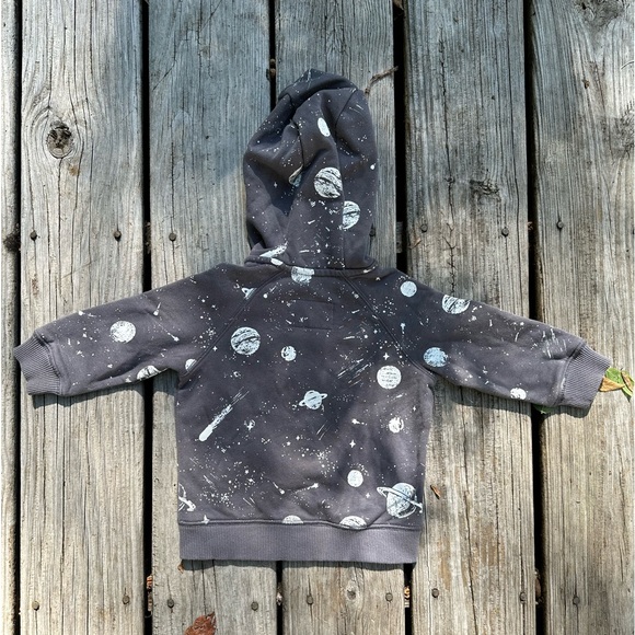 Carter’s Grey Outer Space Hoodie 12m - Picture 4 of 11